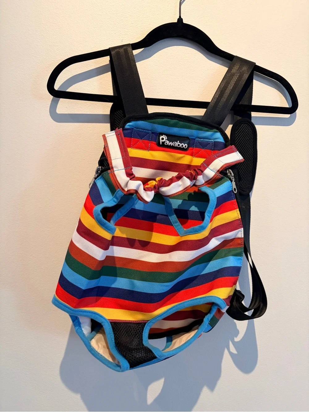 Pawaboo Rainbow Stripe Pet Front Carrier - Multicolor